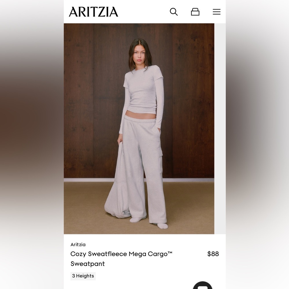 Cozy Sweatfleece Mega Cargo Sweatpant